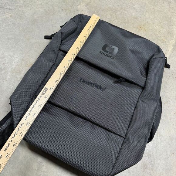 OGIO Sprint Pack Laptop Backpack Gray NEW Laserfiche Logo School Travel Bag - Picture 6 of 7